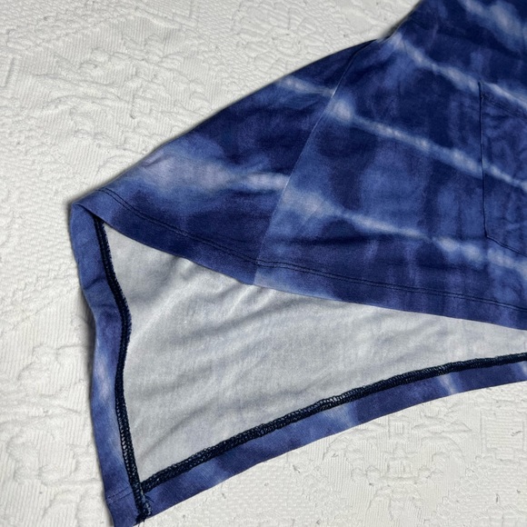 LOGO by Lori Goldstein SO SOFT Blue Tie-Dye Cardigan. - Picture 4 of 14